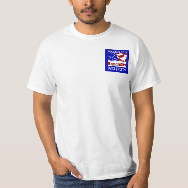 Utslagsplatsen för det Bulloch Teapartyet beklär & Tee Shirt (Framsida)