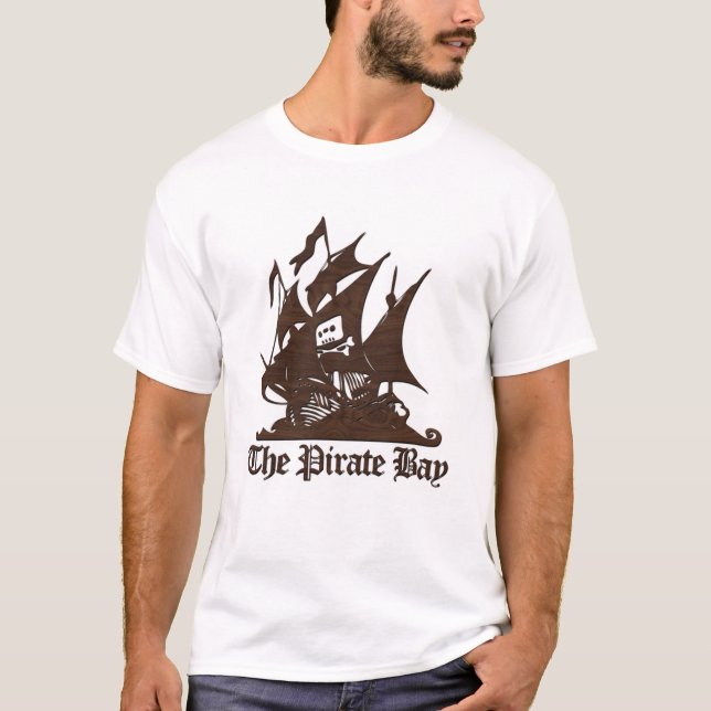 Utslagsplatsen för logotyp för piratfjärdbrunt tröja (Framsida)