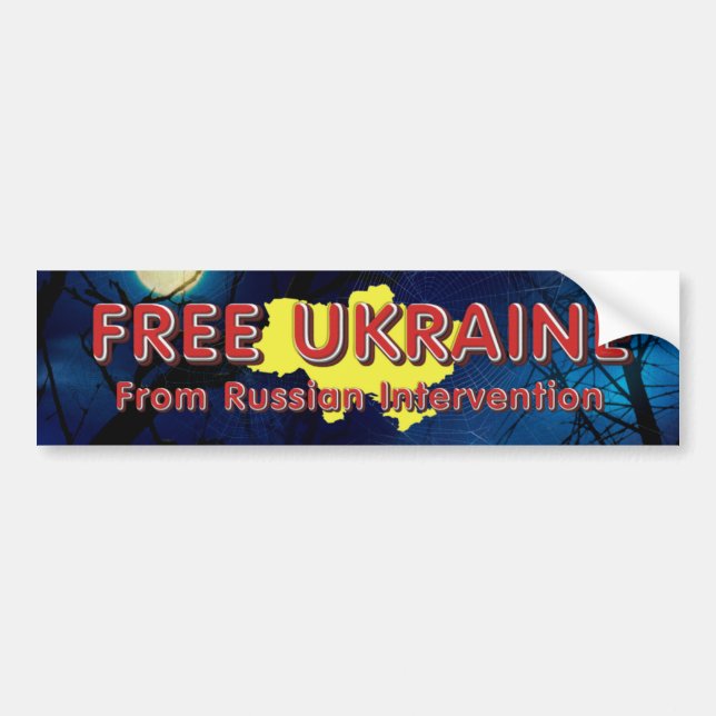 UTSLAGSPLATSEN frigör Ukraina Bildekal (Framsidan)