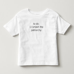 utslagsplatsen "slå för patriarchyen" (småbarn) t-shirt