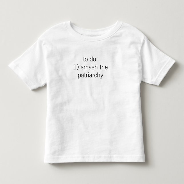 utslagsplatsen "slå för patriarchyen" (småbarn) t-shirt (Framsida)