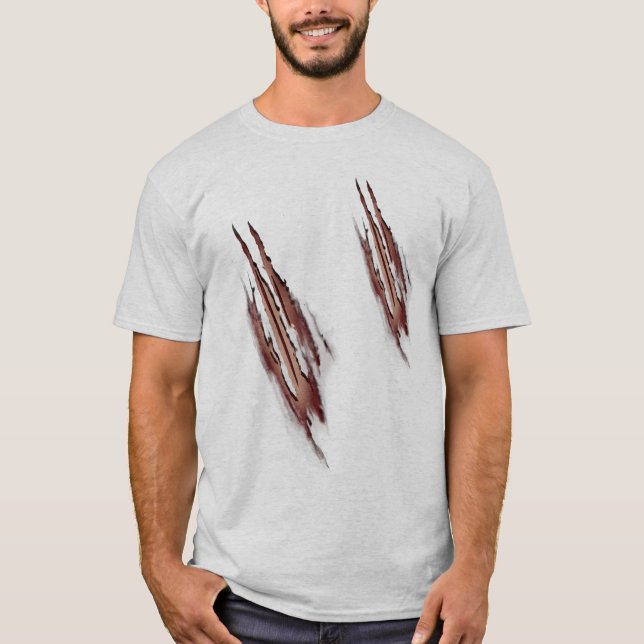 Utslagsplatser för dåligaWerewolfattack Tee Shirt (Framsida)
