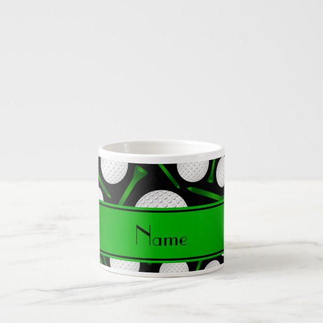 Utslagsplatser för golfbollar för espressomugg (Framsidan)