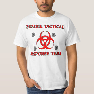 Utslagsplatser för lag för svar för Zombieutbrott Tee Shirt