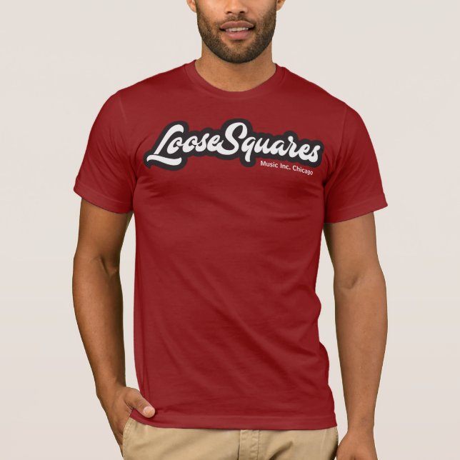 utslagsplatser för looseSquaresvitlogotyp Tee Shirt (Framsida)