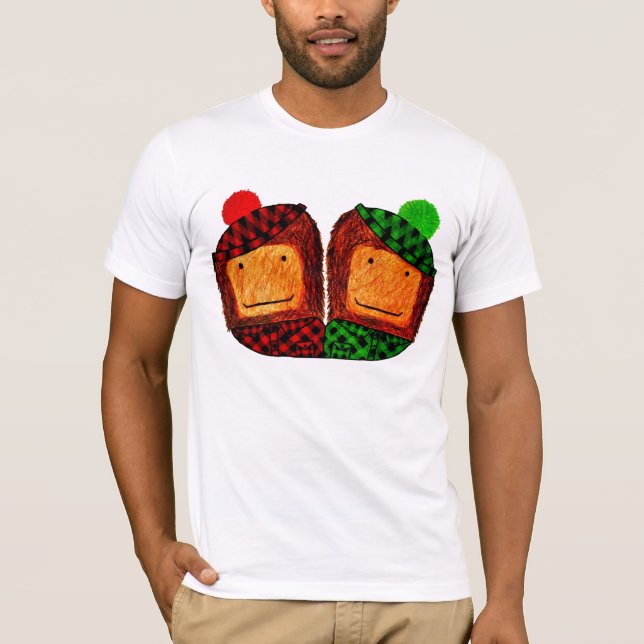 Utslagsplatser för Sasquatch plädpals - Sasquatch Tee Shirt (Framsida)