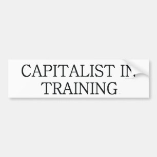 UTSLAGSPLATSkapitalist i utbildning Bildekal