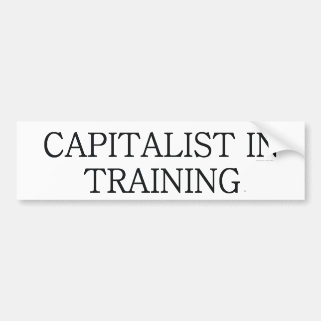 UTSLAGSPLATSkapitalist i utbildning Bildekal (Framsidan)