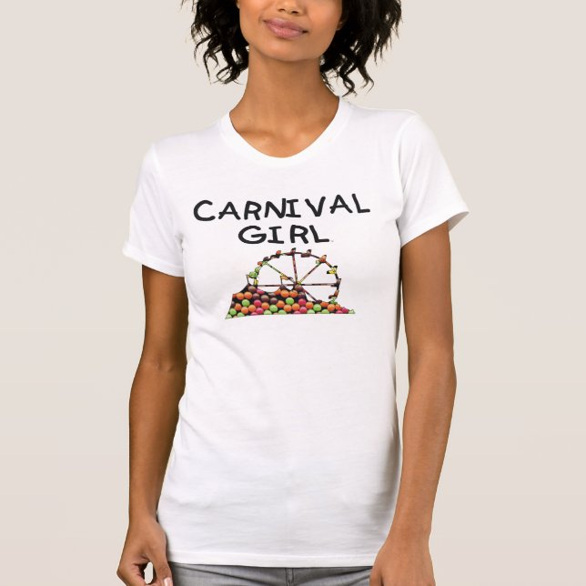 UTSLAGSPLATSkarnevalflicka T-shirt (Framsida)