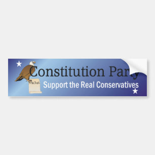 UTSLAGSPLATSkonstitutionparty Bildekal