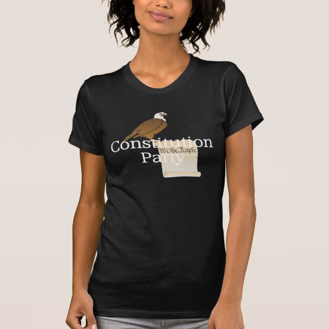 UTSLAGSPLATSkonstitutionparty Tee Shirt (Framsida)