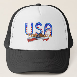 UTSLAGSPLATSMassachusetts patriot Truckerkeps