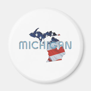 UTSLAGSPLATSMichigan patriot Magnet