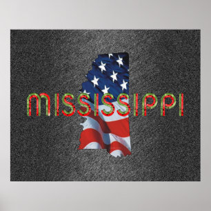 UTSLAGSPLATSMississippi patriot Poster