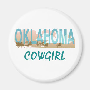 UTSLAGSPLATSOklahoma Cowgirl Magnet