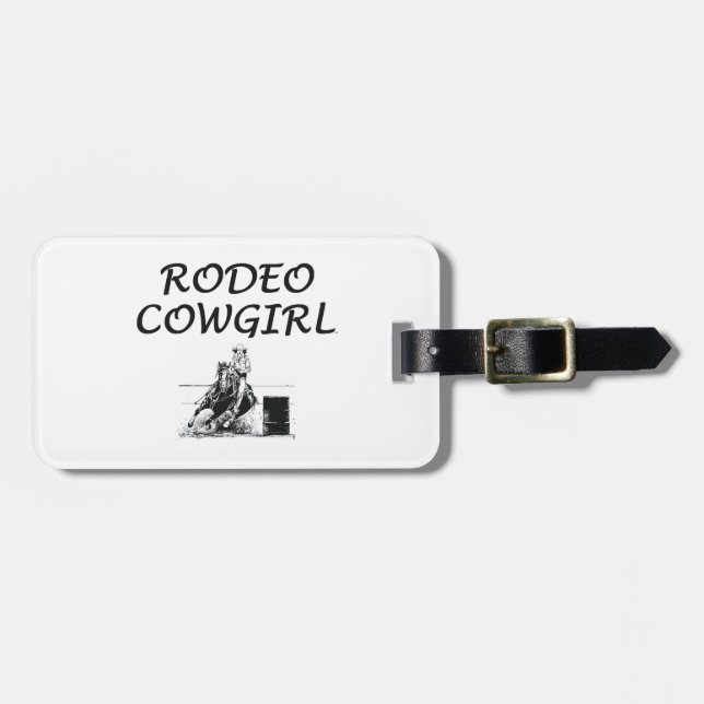 UTSLAGSPLATSRodeoCowgirl Bagagebricka (Horisontell Framsida)