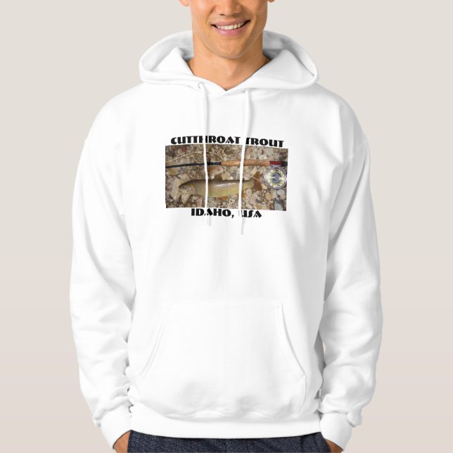 Utslagsplatsskjorta, mordisk forell, Idaho, USA Sweatshirt (Framsida)