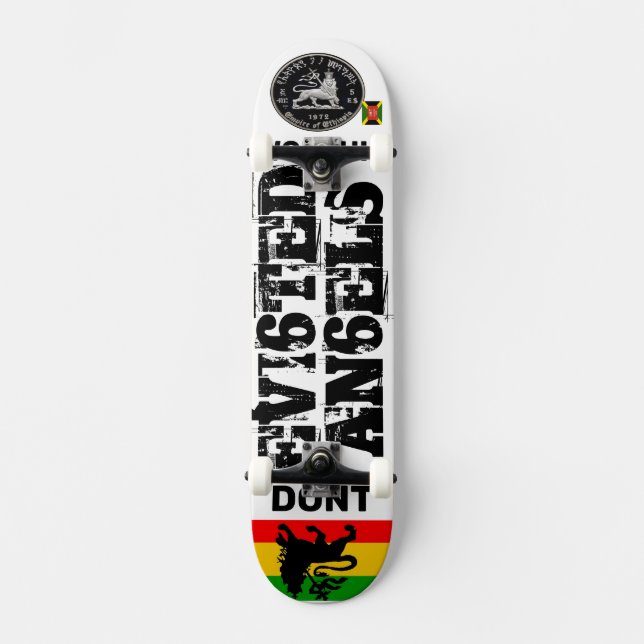 UTSLÄNGDA ÄNGLAR Skateboard (Framsida)