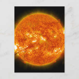 Utsläpp av solstrålning eller koronal massa på Sol Vykort