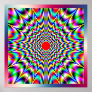 Utsläpp från Vibrating Färg Poster