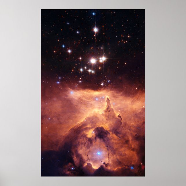 Utsläppslobster Nebula Core of NGC 6357, ZGOS Poster (Framsidan)