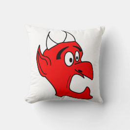 Utsläppt Djävulen Kudde