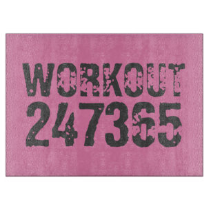 Utsliten och skrapad text Workout 247365 rosa