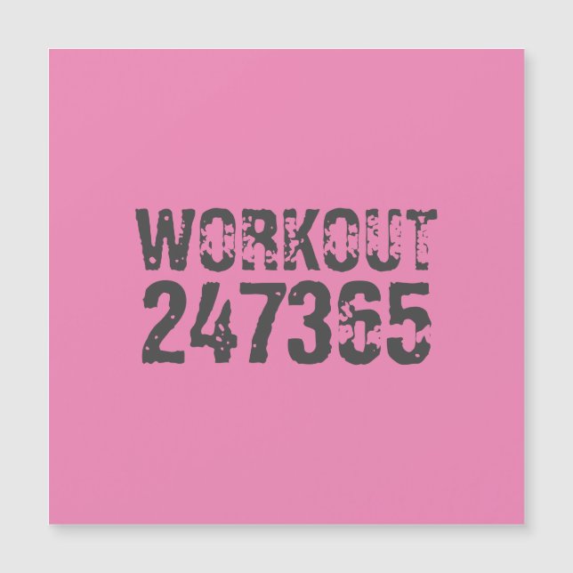 Utsliten och skrapad text Workout 247365 rosa (Framsida)
