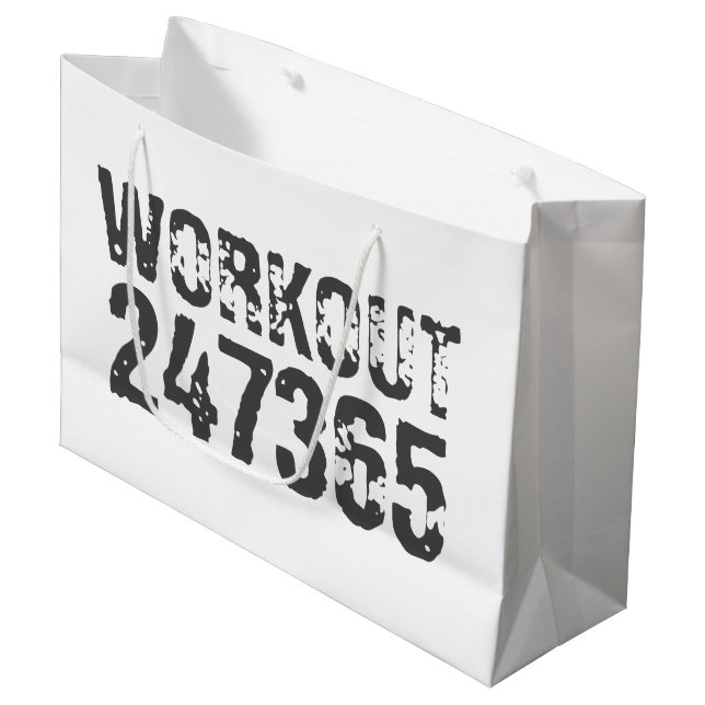 Utsliten och skrapad text Workout 247365 rosa (Framsidan Vinklad)