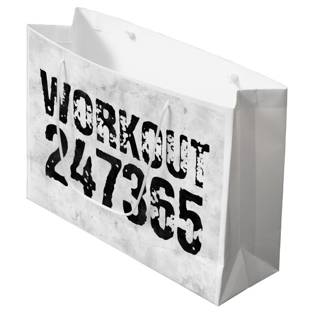 Utsliten och skrapad text Workout 247365 rustic (Framsidan Vinklad)