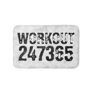 Utsliten och skrapad text Workout 247365 rustic Badrumsmatta