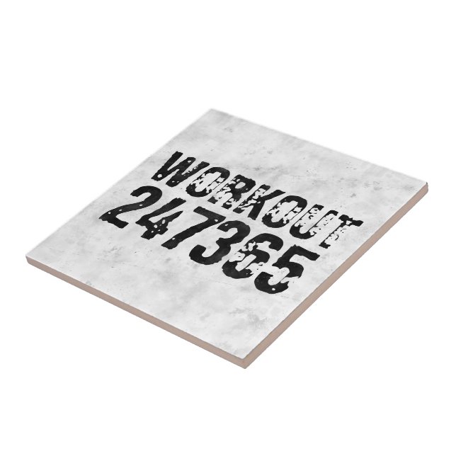 Utsliten och skrapad text Workout 247365 rustic Kakelplatta (Sidan)