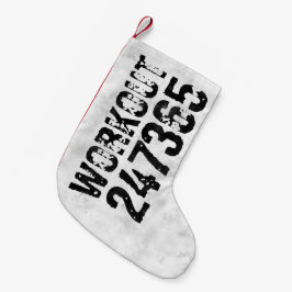 Utsliten och skrapad text Workout 247365 rustic Liten Julstrumpa