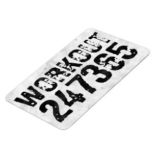 Utsliten och skrapad text Workout 247365 rustic Magnet