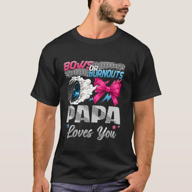 Utslitna eller rosetter Pappa älskar dig Köns Avsl T Shirt (Framsida)