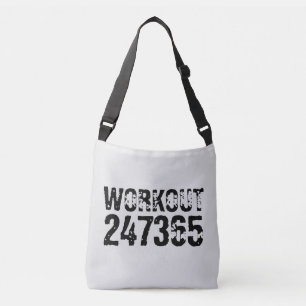 Utslitna och repeterade texter Workout 247365 svar Axelväska