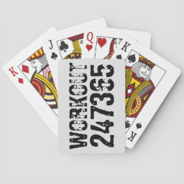 Utslitna och repeterade texter Workout 247365 svar Casinokort