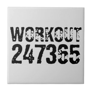 Utslitna och repeterade texter Workout 247365 svar Kakelplatta