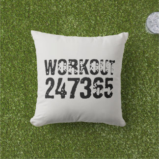 Utslitna och repeterade texter Workout 247365 svar Kudde
