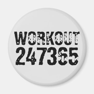 Utslitna och repeterade texter Workout 247365 svar Magnet