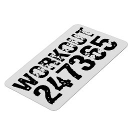 Utslitna och repeterade texter Workout 247365 svar Magnet