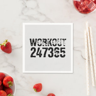 Utslitna och repeterade texter Workout 247365 svar Pappersservett