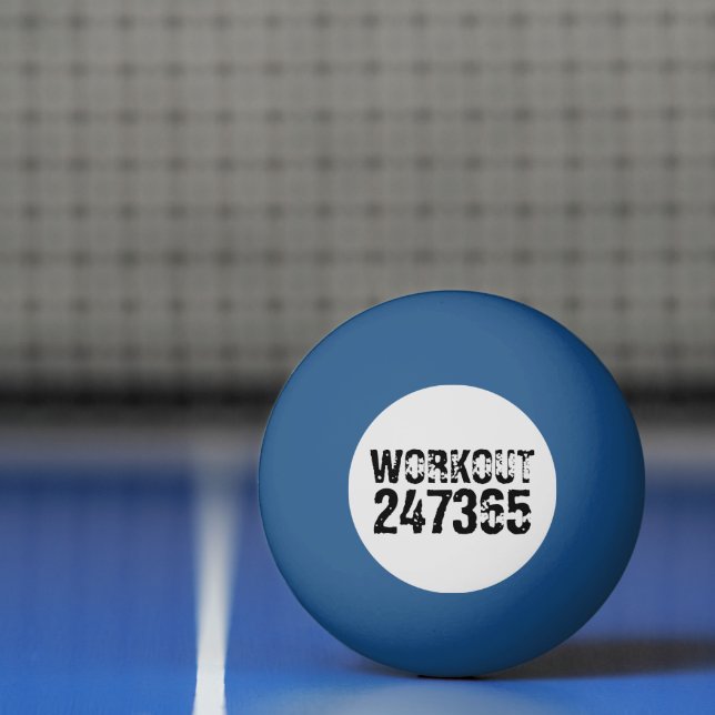 Utslitna och repeterade texter Workout 247365 svar Pingisboll (Netto)