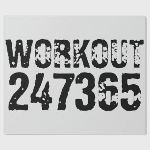 Utslitna och repeterade texter Workout 247365 svar Presentpapper