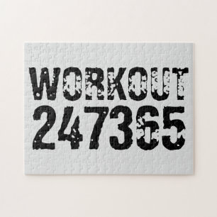Utslitna och repeterade texter Workout 247365 svar Pussel