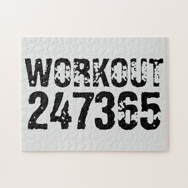 Utslitna och repeterade texter Workout 247365 svar Pussel (Horisontell)