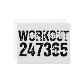 Utslitna och repeterade texter Workout 247365 svar Vykort