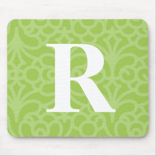 Utsmyckad blom- Monogram - brev R Musmatta