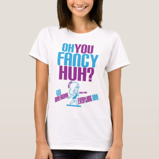 utsmyckad colorwaysprurple som är ljus - blått tee shirt