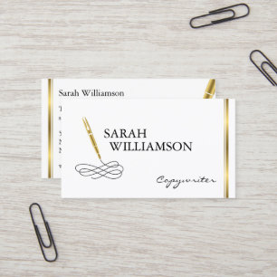 Utsmyckad Copywritervisitkort Visitkort